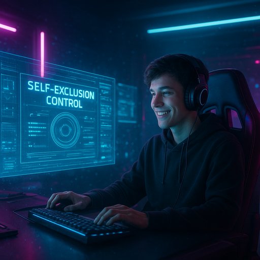 Gk444 vip self-exclusion control panel on screen